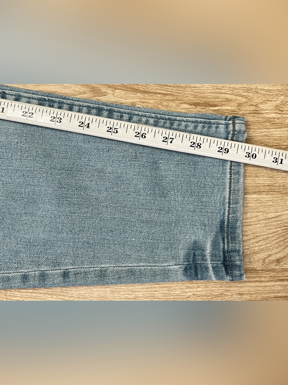LOFT Women’s Size 14 / 32 US High Rise Curvy Skinny  Stretch Jeans Blue Denim - Picture 9 of 16